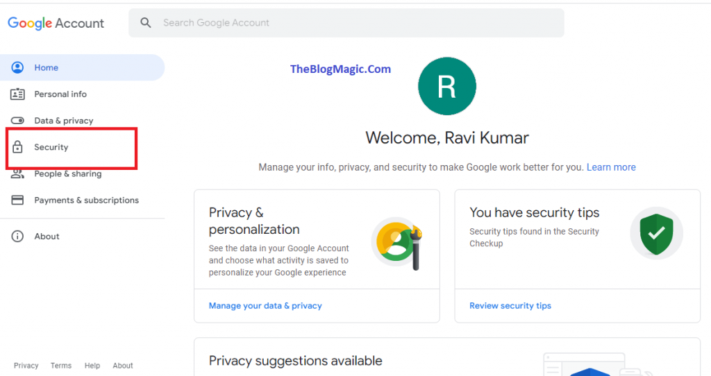 Google security