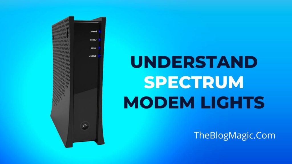 spectrum modem lights