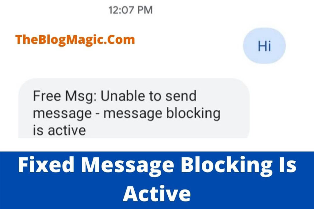 message blocking is active