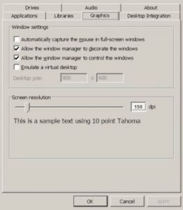 Change Windows Resolution In Wine 5.0 on Chromebook
