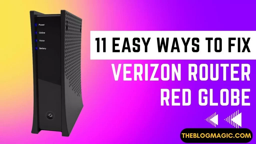 verizon router red globe