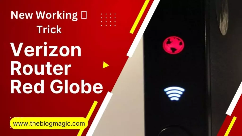 red globe on verizon router