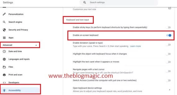 insert emoji on chromebook using touchpad keyboard